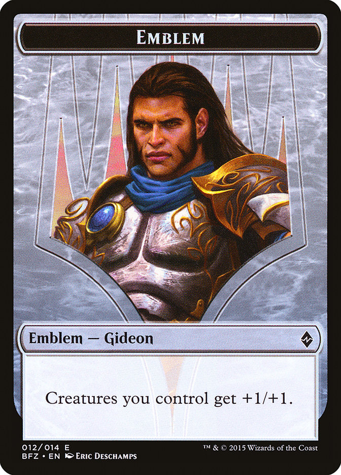 Gideon, Ally of Zendikar Emblem [Battle for Zendikar Tokens] MTG Single Magic: The Gathering    | Red Claw Gaming