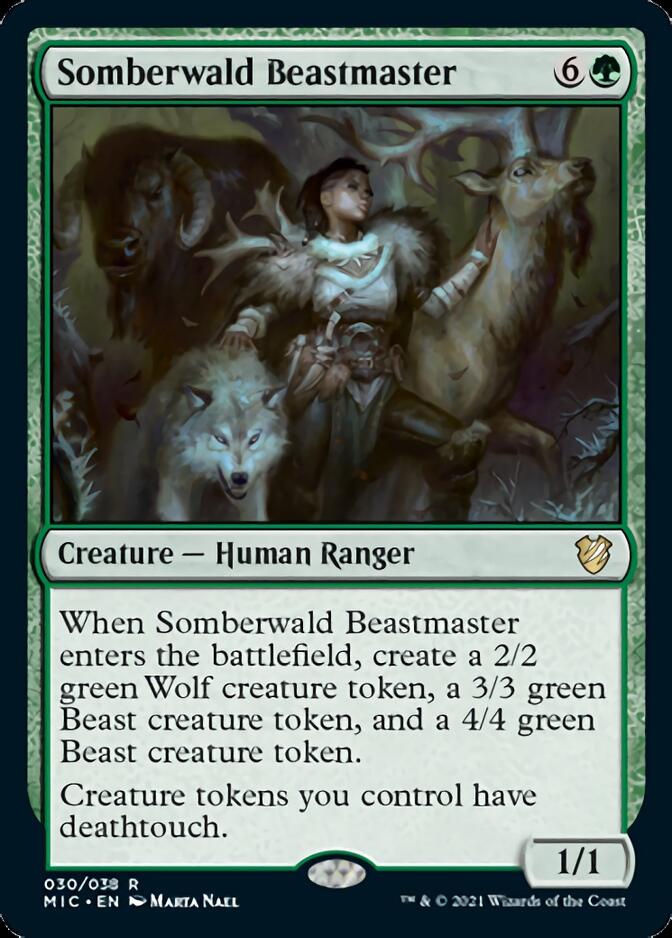 Somberwald Beastmaster [Innistrad: Midnight Hunt Commander] MTG Single Magic: The Gathering    | Red Claw Gaming