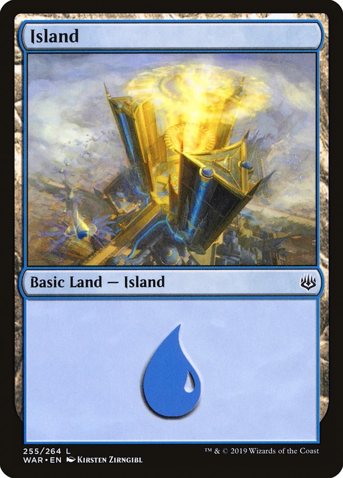 Island (255) [War of the Spark] MTG Single Magic: The Gathering    | Red Claw Gaming