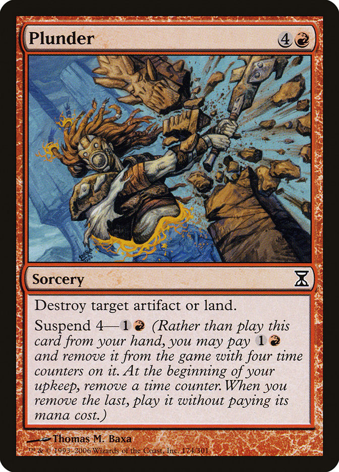 Plunder [Time Spiral] MTG Single Magic: The Gathering    | Red Claw Gaming