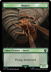 Elf Warrior // Insect Double Sided Token [The Lord of the Rings: Tales of Middle-Earth Commander Tokens] MTG Single Magic: The Gathering    | Red Claw Gaming