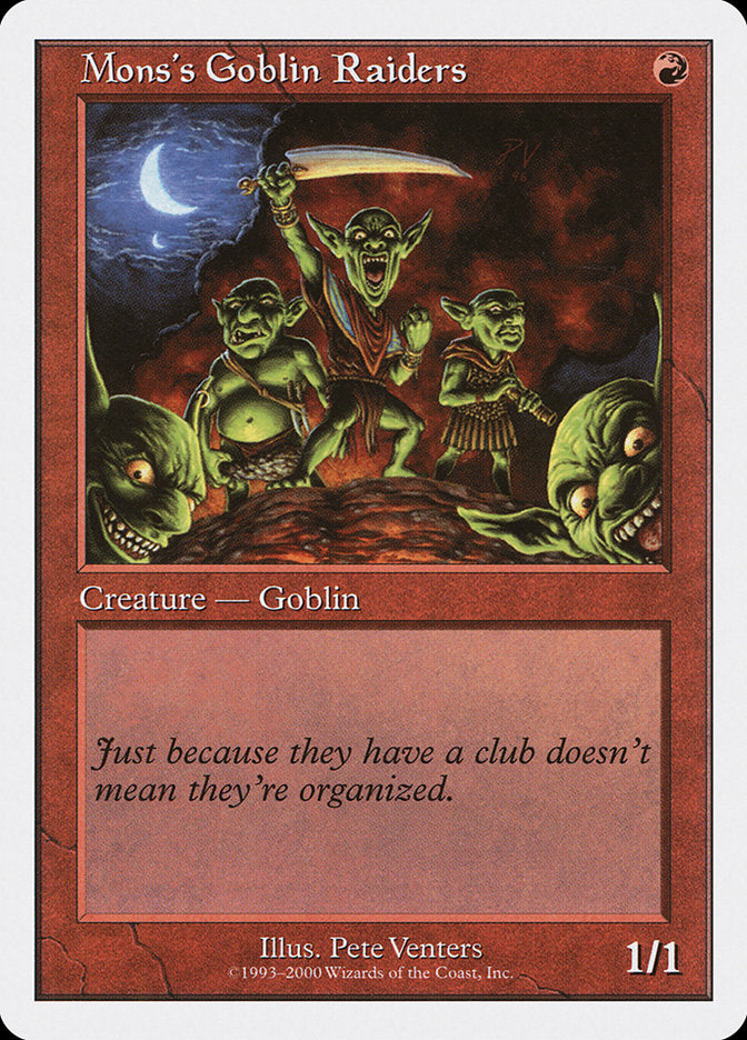 Mons's Goblin Raiders [Starter 2000] MTG Single Magic: The Gathering    | Red Claw Gaming