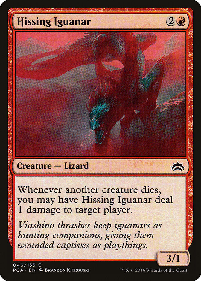 Hissing Iguanar [Planechase Anthology] MTG Single Magic: The Gathering    | Red Claw Gaming