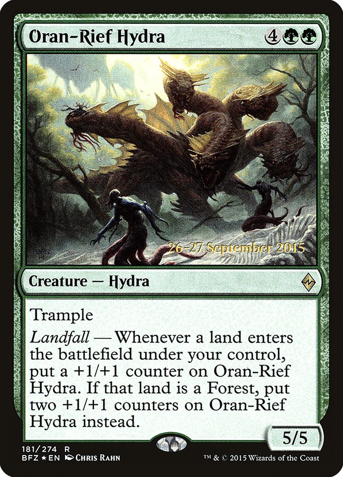 Oran-Rief Hydra [Battle for Zendikar Prerelease Promos] MTG Single Magic: The Gathering    | Red Claw Gaming