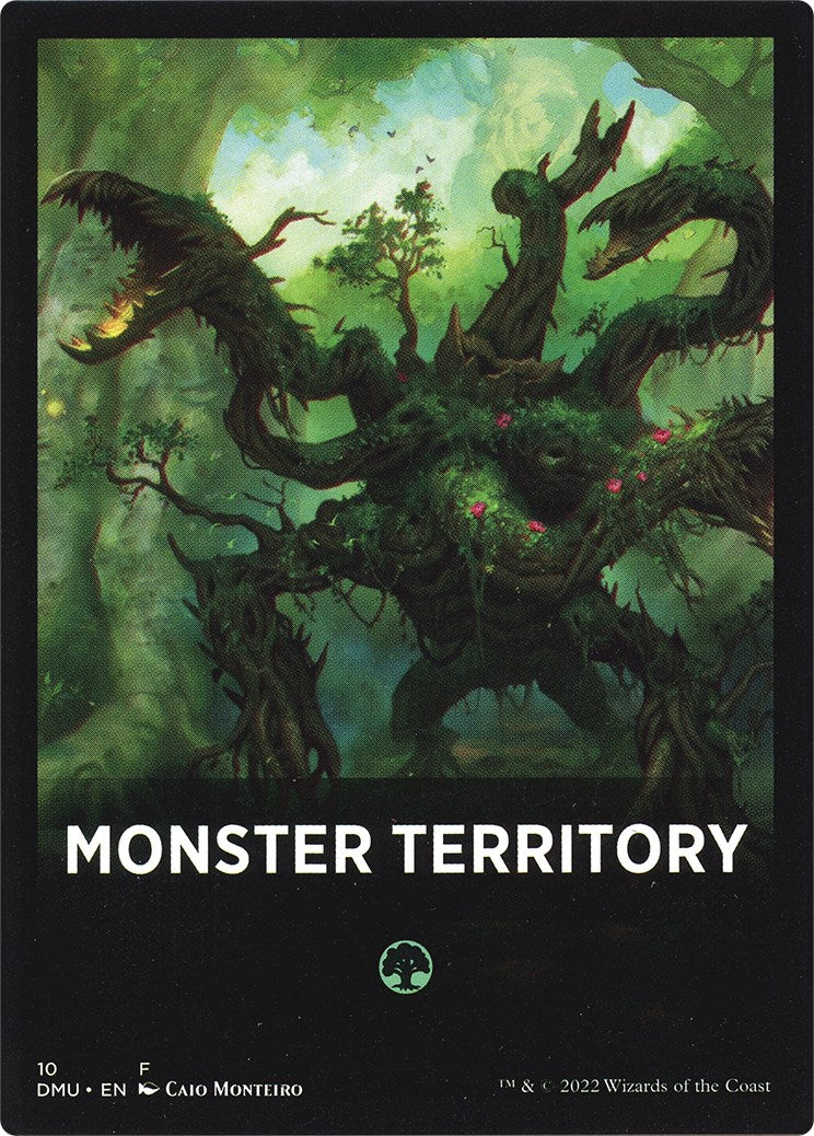 Monster Territory Theme Card [Dominaria United Tokens] MTG Single Magic: The Gathering    | Red Claw Gaming