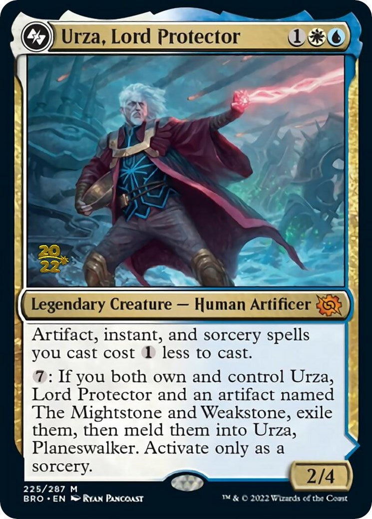 Urza, Lord Protector [The Brothers' War Prerelease Promos] MTG Single Magic: The Gathering    | Red Claw Gaming