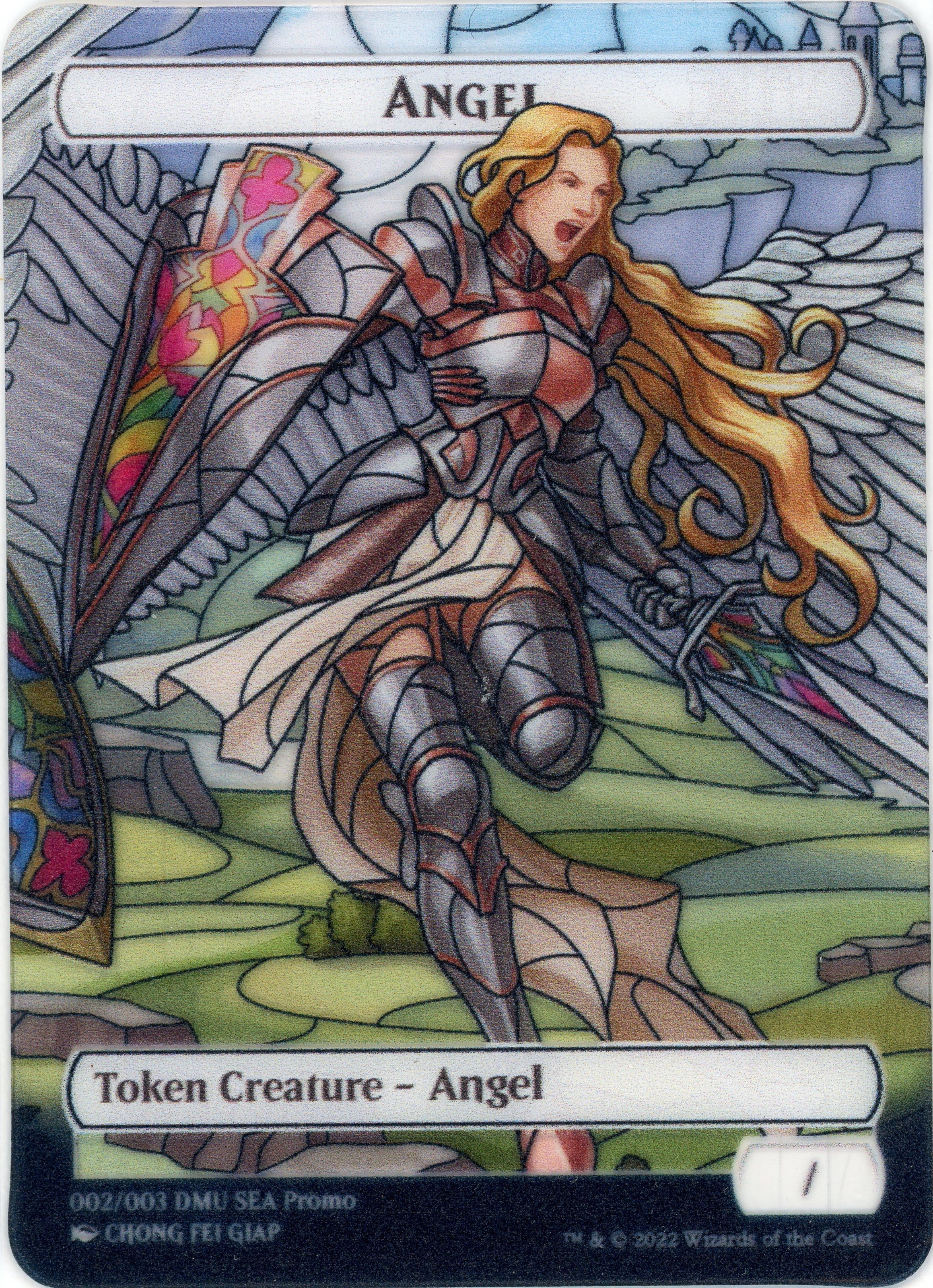 Angel Token (SEA Exclusive) [Dominaria United Tokens] MTG Single Magic: The Gathering    | Red Claw Gaming