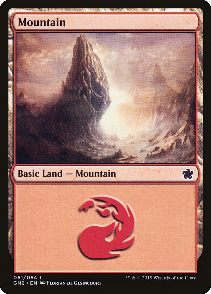 Mountain (61) [Game Night 2019] MTG Single Magic: The Gathering    | Red Claw Gaming