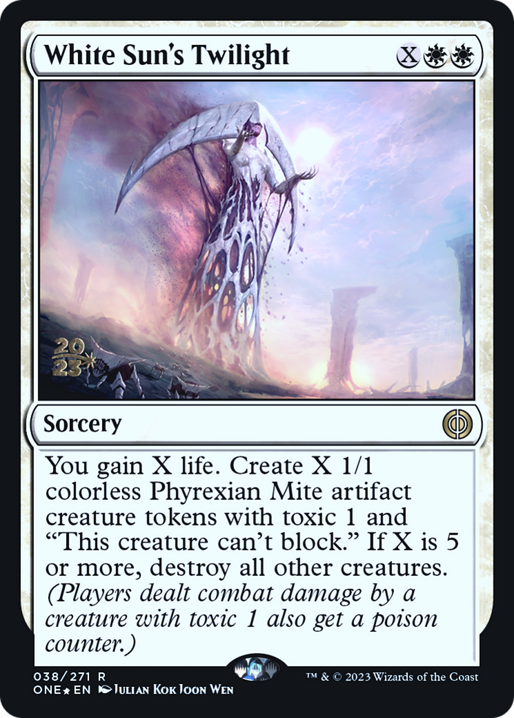 White Sun's Twilight [Phyrexia: All Will Be One Prerelease Promos] MTG Single Magic: The Gathering    | Red Claw Gaming