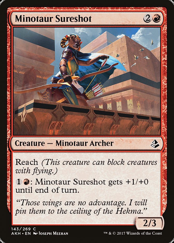 Minotaur Sureshot [Amonkhet] MTG Single Magic: The Gathering    | Red Claw Gaming