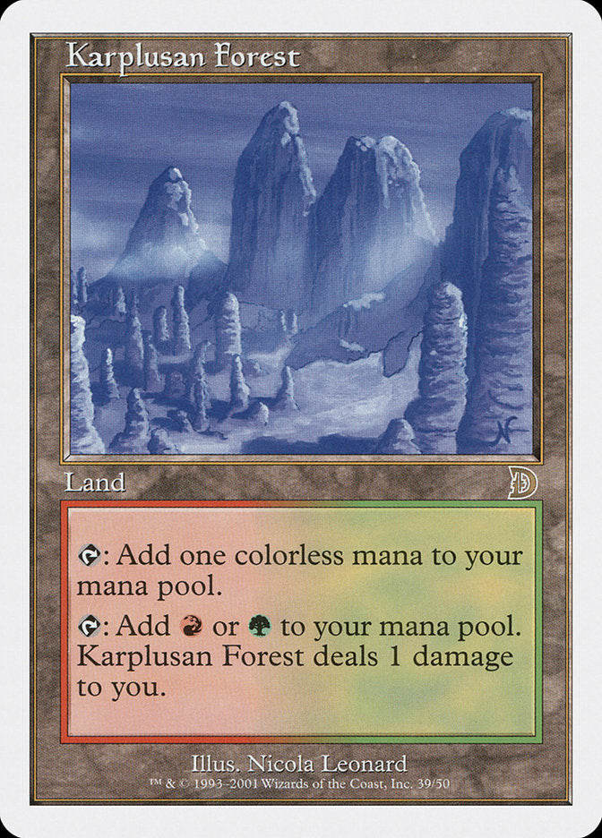 Karplusan Forest [Deckmasters] MTG Single Magic: The Gathering    | Red Claw Gaming