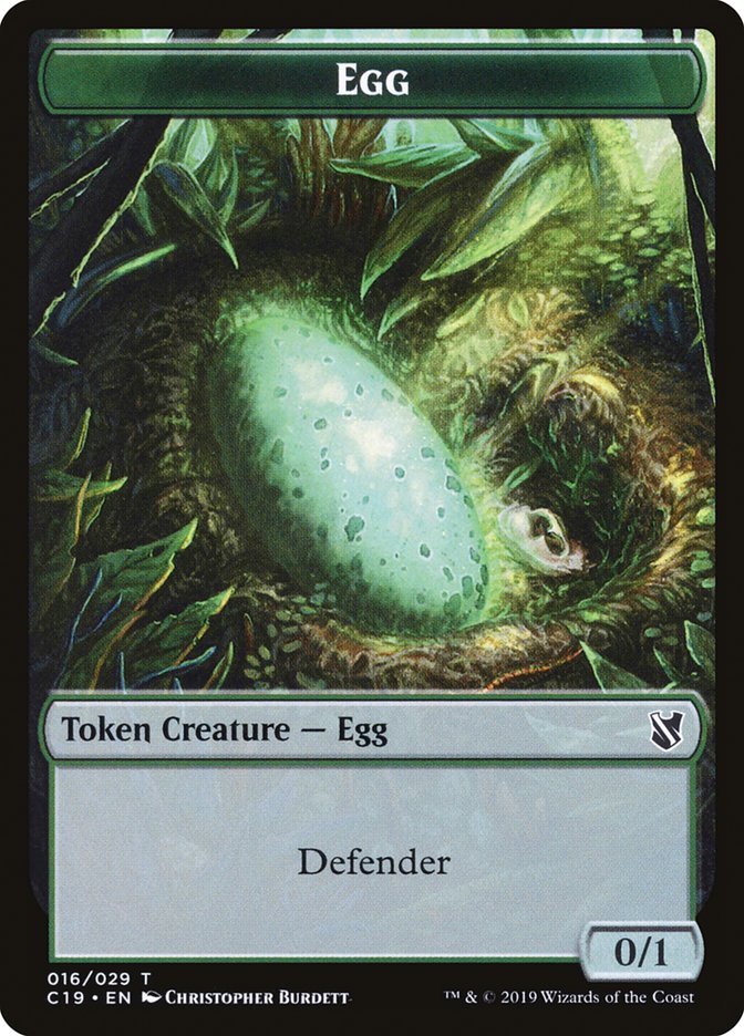 Gargoyle // Egg Double-Sided Token [Commander 2019 Tokens] MTG Single Magic: The Gathering    | Red Claw Gaming