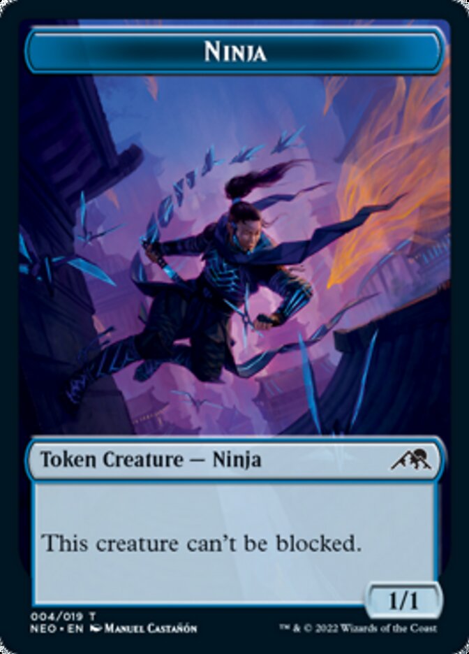 Ninja Token [Kamigawa: Neon Dynasty Tokens] MTG Single Magic: The Gathering    | Red Claw Gaming