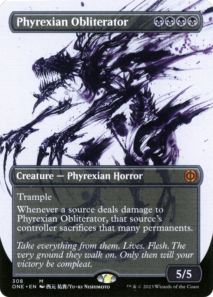 Phyrexian Obliterator (Borderless Ichor) [Phyrexia: All Will Be One] MTG Single Magic: The Gathering    | Red Claw Gaming
