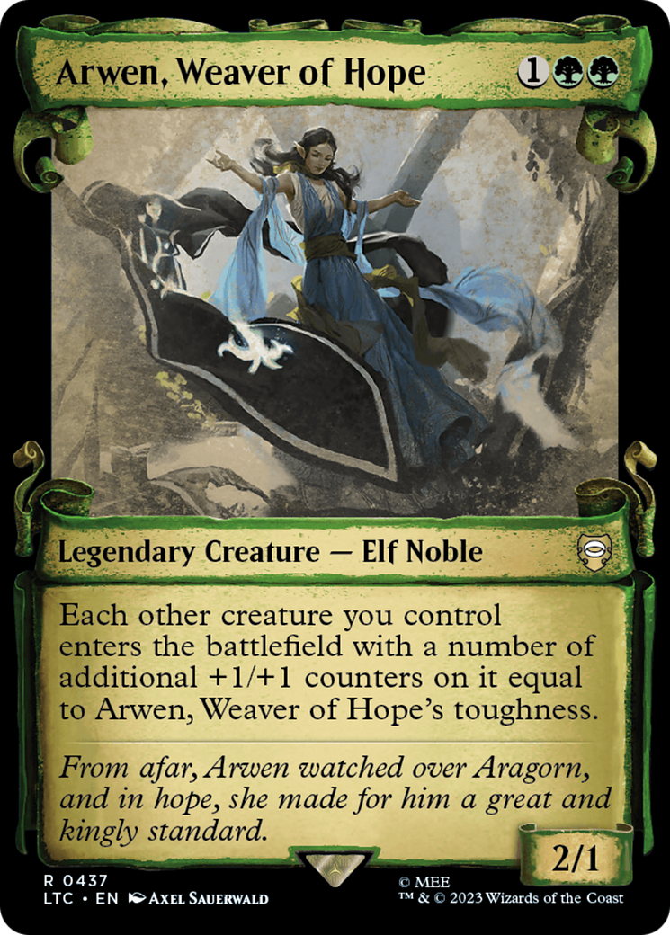 Arwen, Weaver of Hope [The Lord of the Rings: Tales of Middle-Earth Commander Showcase Scrolls] MTG Single Magic: The Gathering    | Red Claw Gaming