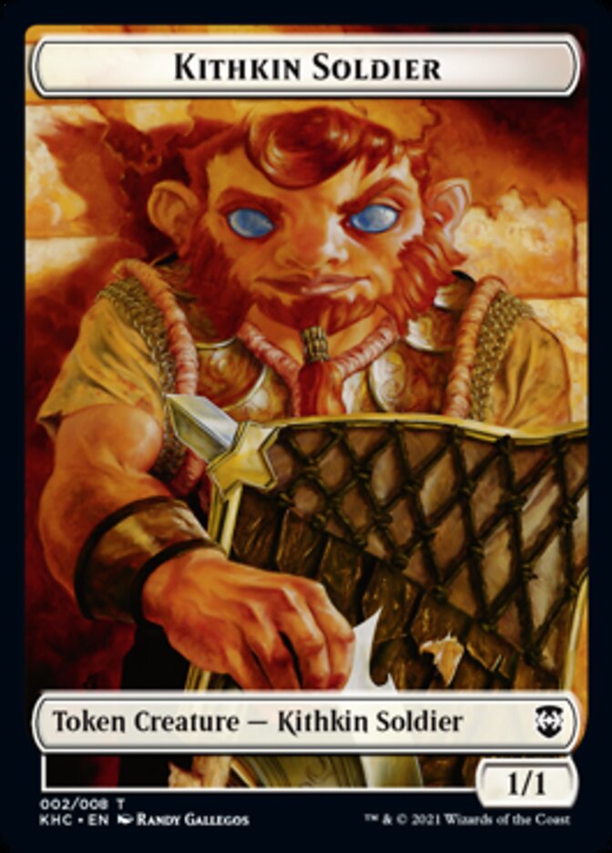 Kithkin Soldier Token [Kaldheim Commander Tokens] MTG Single Magic: The Gathering    | Red Claw Gaming