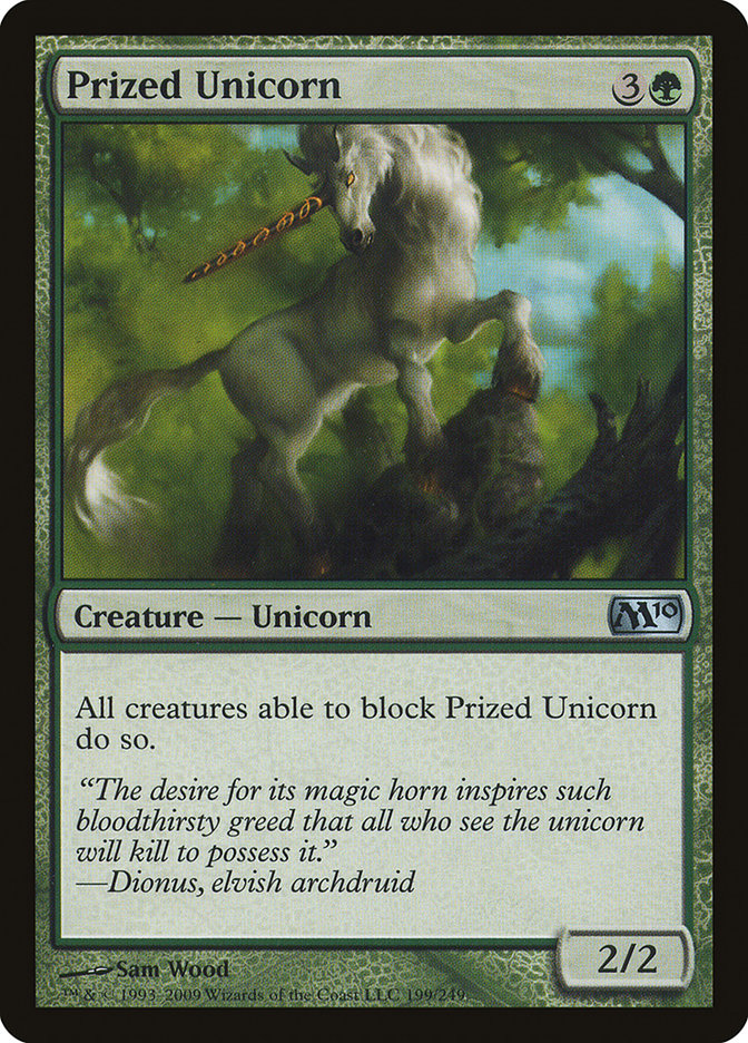 Prized Unicorn [Magic 2010] MTG Single Magic: The Gathering    | Red Claw Gaming