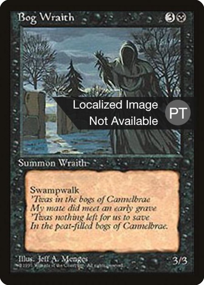 Bog Wraith [Fourth Edition (Foreign Black Border)] MTG Single Magic: The Gathering    | Red Claw Gaming