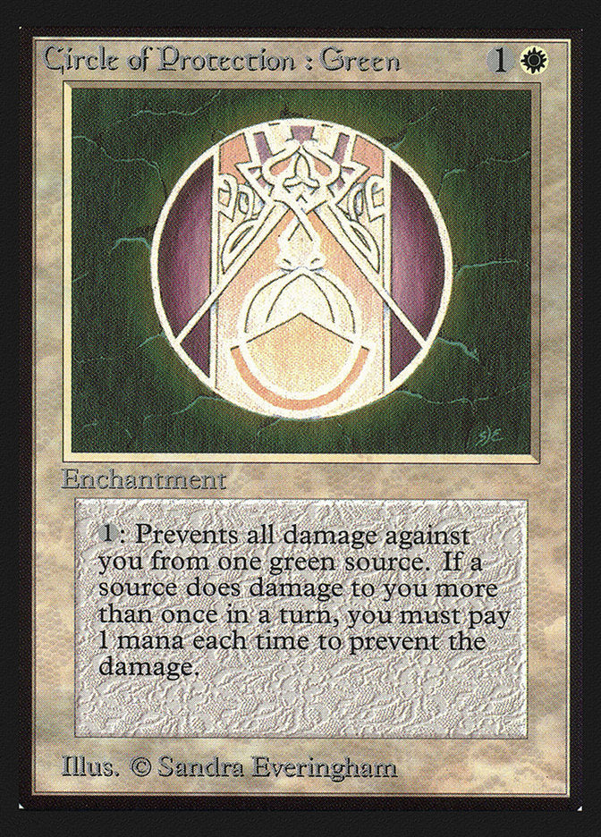 Circle of Protection: Green [International Collectors' Edition] MTG Single Magic: The Gathering    | Red Claw Gaming