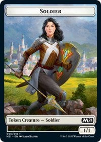 Soldier // Weird Double-Sided Token [Core Set 2021 Tokens] MTG Single Magic: The Gathering    | Red Claw Gaming