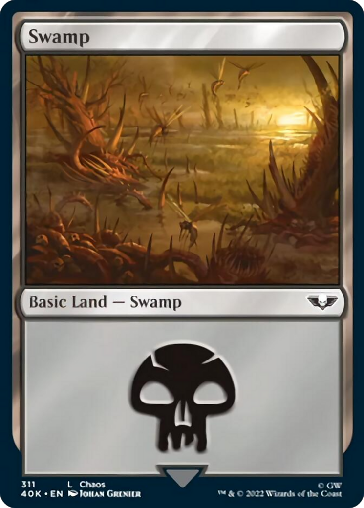 Swamp (311) [Warhammer 40,000] MTG Single Magic: The Gathering    | Red Claw Gaming