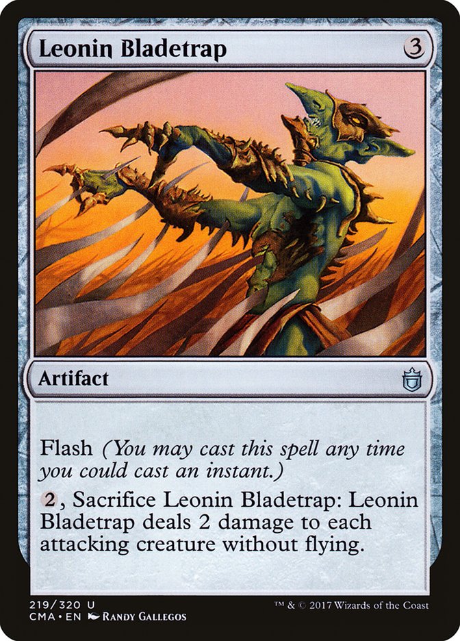 Leonin Bladetrap [Commander Anthology] MTG Single Magic: The Gathering    | Red Claw Gaming