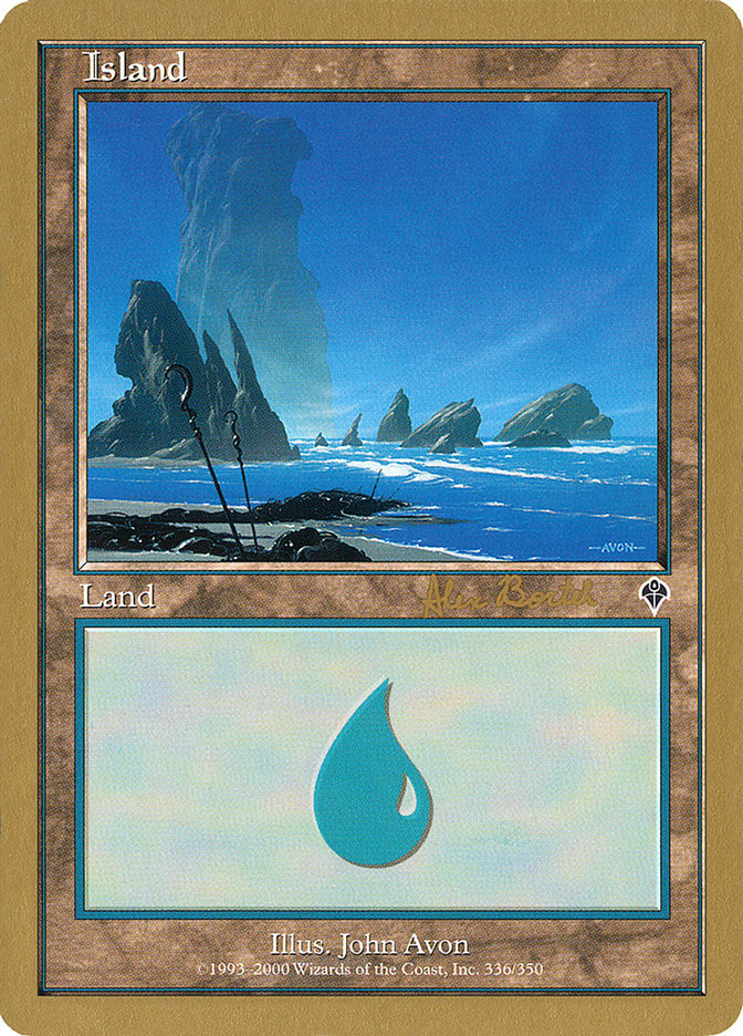 Island (ab336a) (Alex Borteh) [World Championship Decks 2001] MTG Single Magic: The Gathering    | Red Claw Gaming