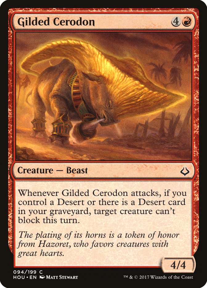 Gilded Cerodon [Hour of Devastation] MTG Single Magic: The Gathering    | Red Claw Gaming