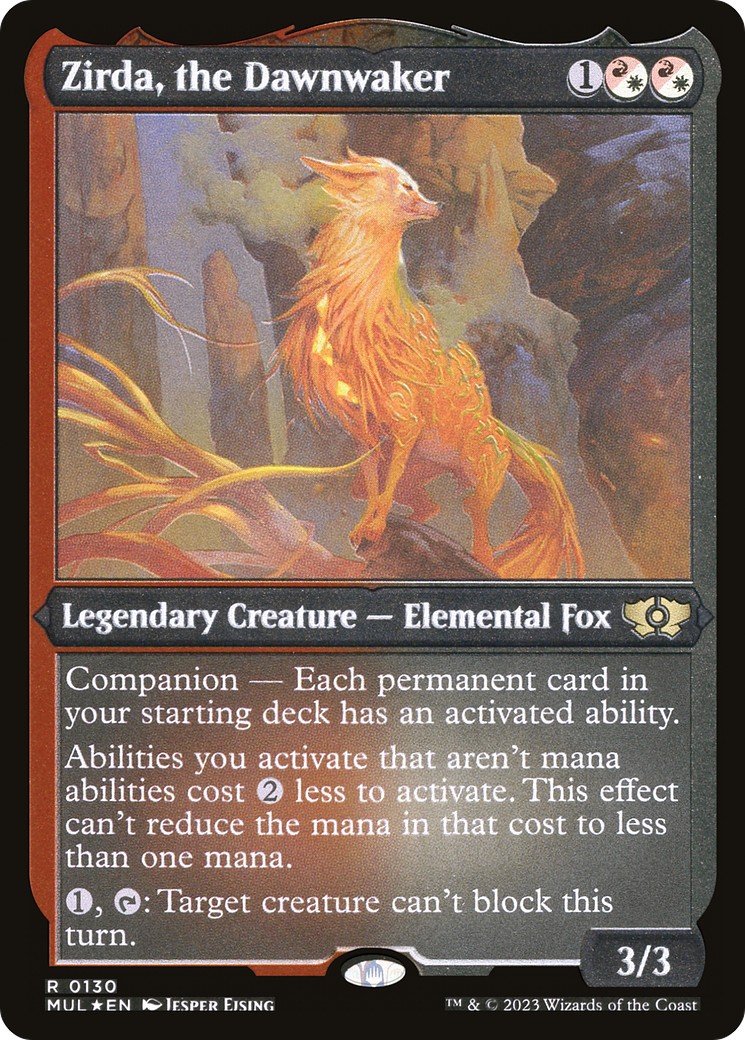 Zirda, the Dawnwaker (Foil Etched) [Multiverse Legends] MTG Single Magic: The Gathering    | Red Claw Gaming