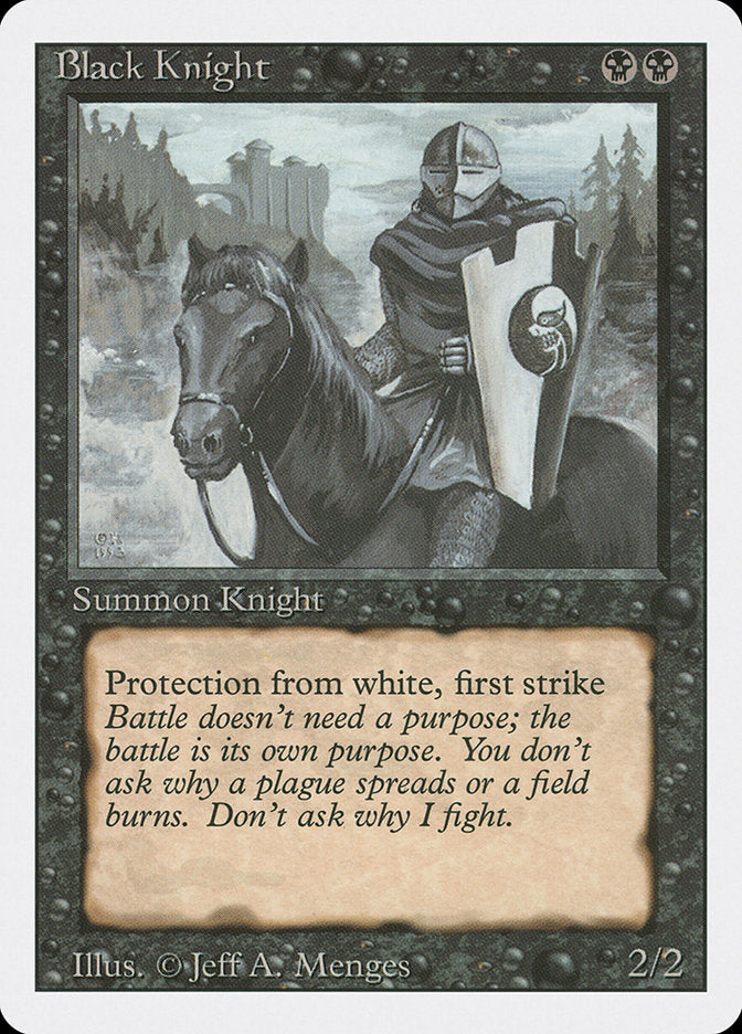 Black Knight [Revised Edition] MTG Single Magic: The Gathering    | Red Claw Gaming