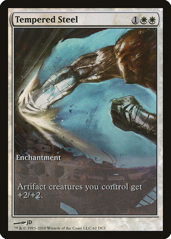 Tempered Steel (Game Day) (Extended Art) [Scars of Mirrodin Promos] MTG Single Magic: The Gathering    | Red Claw Gaming