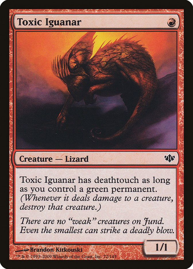 Toxic Iguanar [Conflux] MTG Single Magic: The Gathering    | Red Claw Gaming