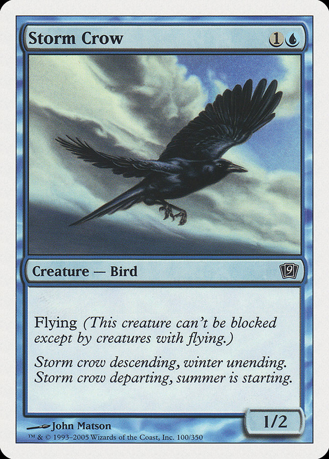 Storm Crow [Ninth Edition] MTG Single Magic: The Gathering    | Red Claw Gaming