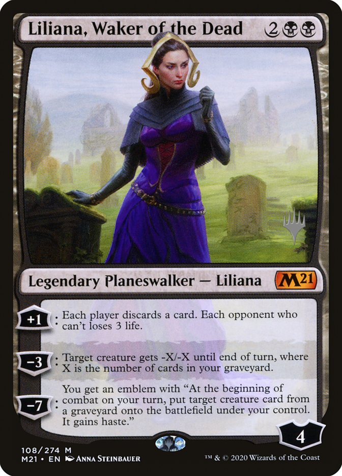 Liliana, Waker of the Dead (Promo Pack) [Core Set 2021 Promos] MTG Single Magic: The Gathering    | Red Claw Gaming