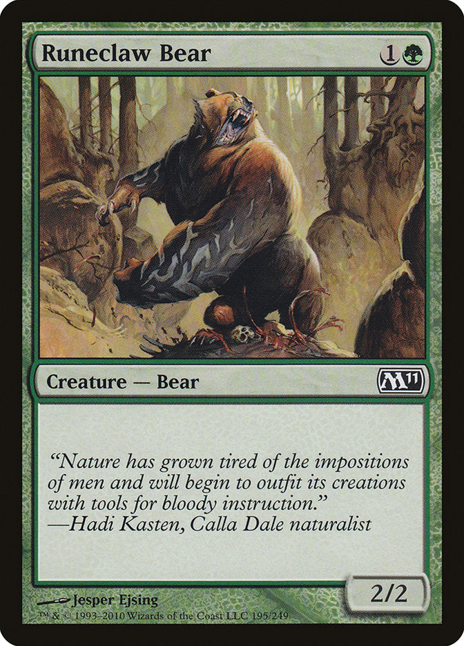 Runeclaw Bear [Magic 2011] MTG Single Magic: The Gathering    | Red Claw Gaming