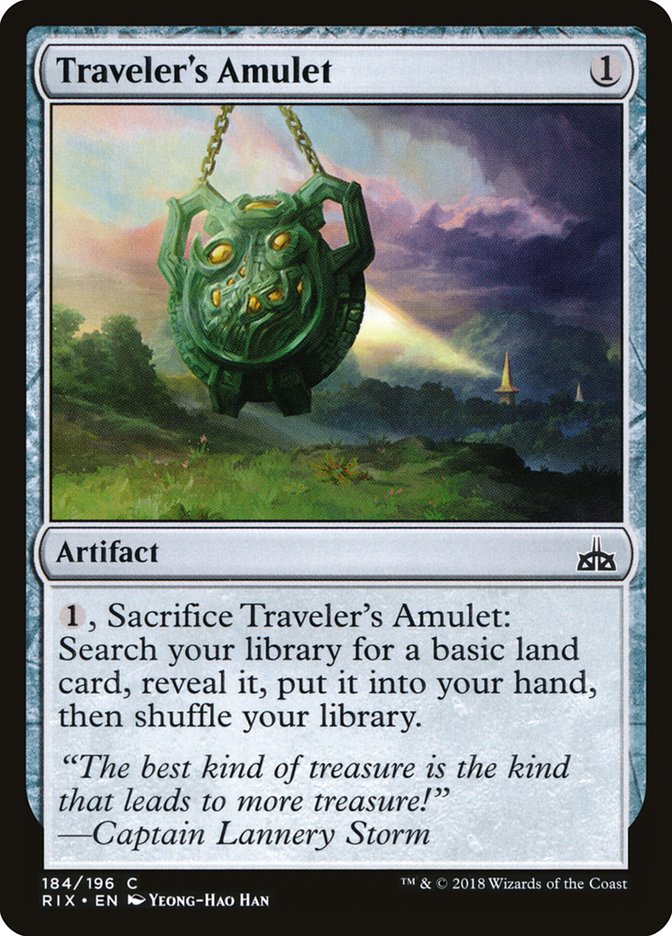 Traveler's Amulet [Rivals of Ixalan] MTG Single Magic: The Gathering    | Red Claw Gaming