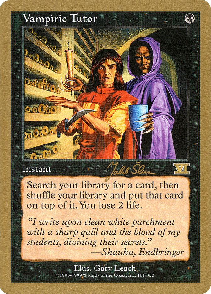 Vampiric Tutor (Jakub Slemr) [World Championship Decks 1999] MTG Single Magic: The Gathering    | Red Claw Gaming