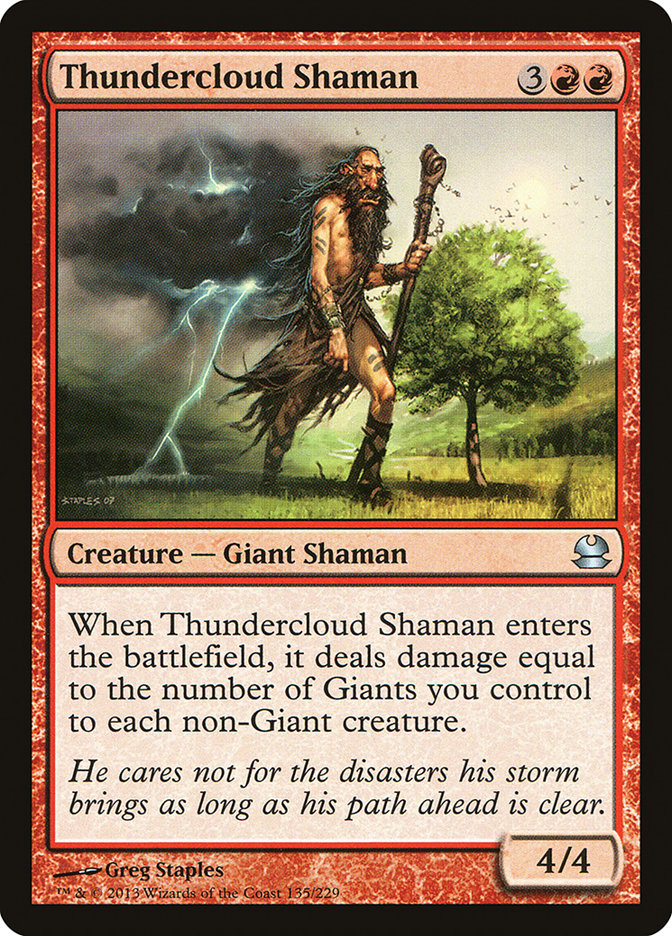 Thundercloud Shaman [Modern Masters] MTG Single Magic: The Gathering    | Red Claw Gaming