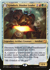 Grimlock, Dinobot Leader // Grimlock, Ferocious King [HasCon 2017] MTG Single Magic: The Gathering    | Red Claw Gaming