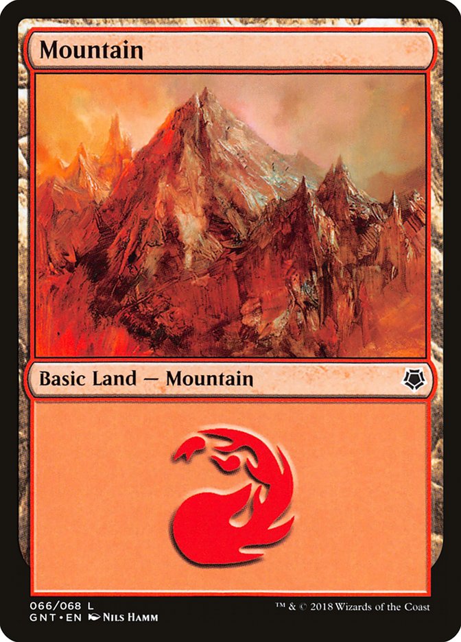 Mountain (66) [Game Night 2018] MTG Single Magic: The Gathering    | Red Claw Gaming