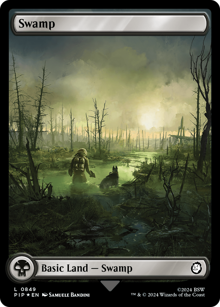 Swamp (0849) (Surge Foil) [Fallout] MTG Single Magic: The Gathering    | Red Claw Gaming