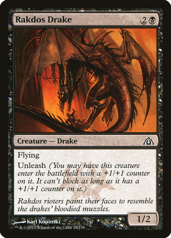 Rakdos Drake [Dragon's Maze] MTG Single Magic: The Gathering    | Red Claw Gaming