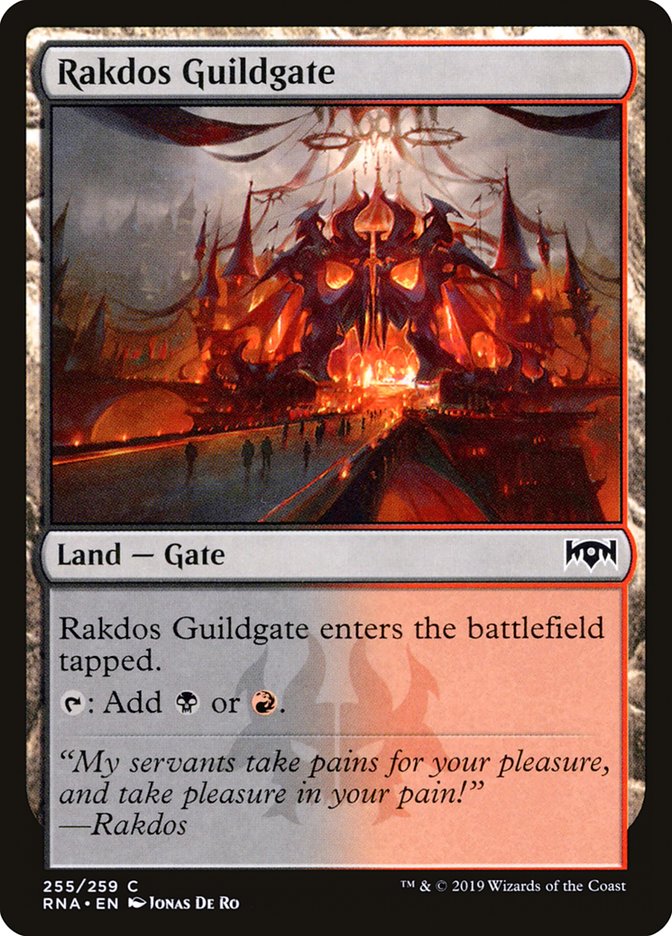 Rakdos Guildgate (255/259) [Ravnica Allegiance] MTG Single Magic: The Gathering    | Red Claw Gaming