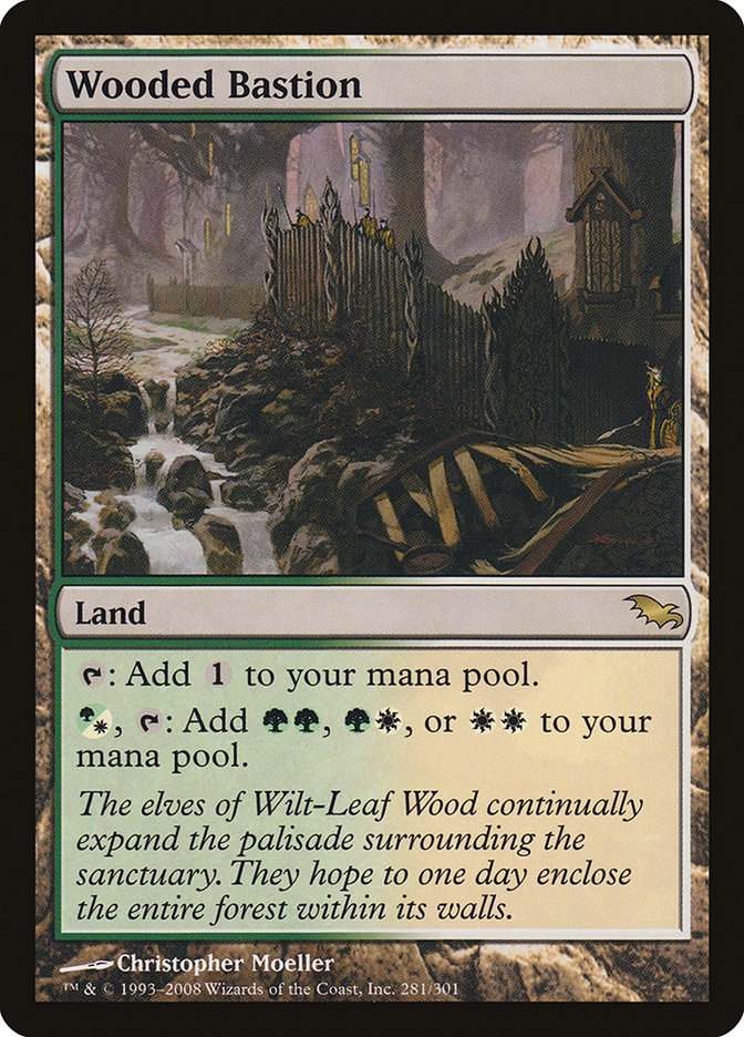 Wooded Bastion [Shadowmoor] MTG Single Magic: The Gathering    | Red Claw Gaming