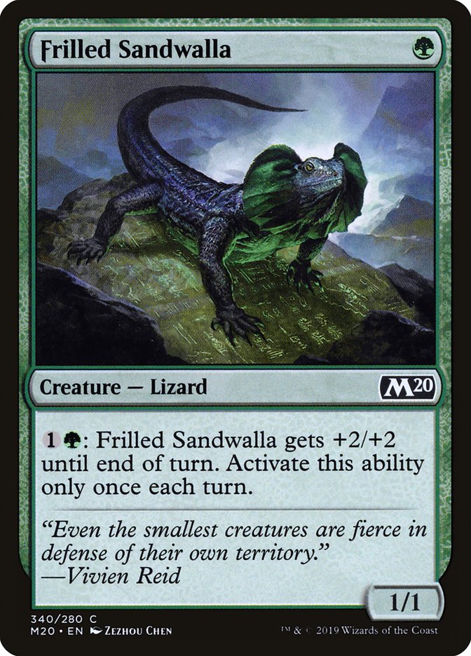 Frilled Sandwalla [Core Set 2020] MTG Single Magic: The Gathering    | Red Claw Gaming