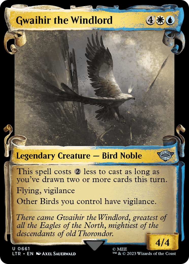 Gwaihir the Windlord [The Lord of the Rings: Tales of Middle-Earth Showcase Scrolls] MTG Single Magic: The Gathering    | Red Claw Gaming