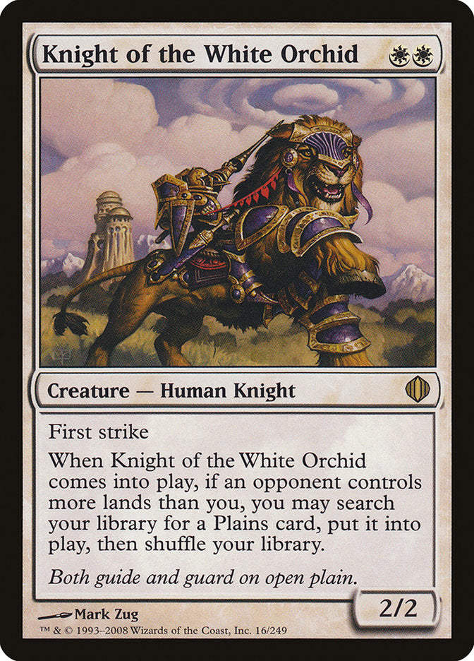 Knight of the White Orchid [Shards of Alara] MTG Single Magic: The Gathering    | Red Claw Gaming