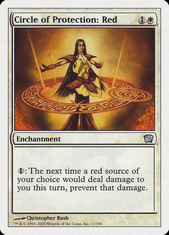 Circle of Protection: Red [Ninth Edition] MTG Single Magic: The Gathering    | Red Claw Gaming