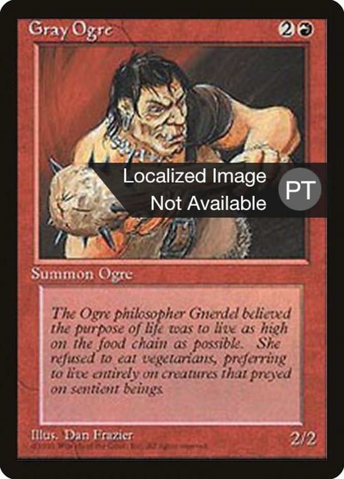 Gray Ogre [Fourth Edition (Foreign Black Border)] MTG Single Magic: The Gathering    | Red Claw Gaming