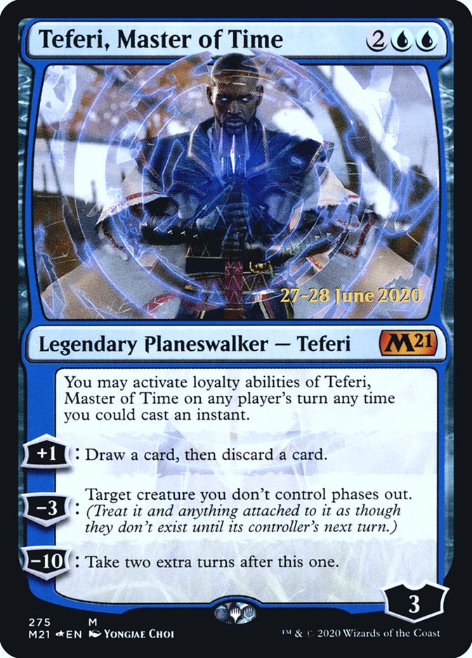 Teferi, Master of Time [Core Set 2021 Prerelease Promos] MTG Single Magic: The Gathering    | Red Claw Gaming